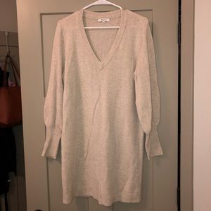 Madewell Bubble Sleeve Sweater Dress